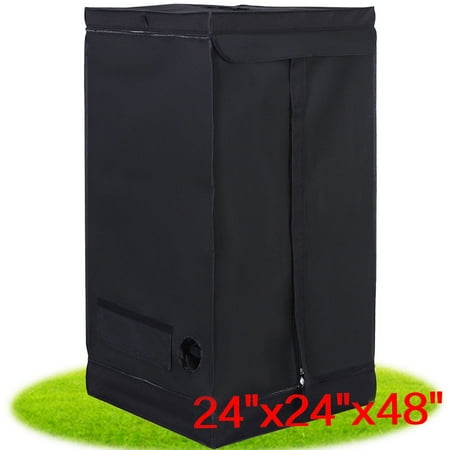 Aeroponic Clone - Costway Indoor Grow Tent Room Reflective Hydroponic Non Toxic Clone Hut 6 Size (24''X24''X48'')
