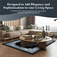 thumbnail image 3 of Glamour Thick Plush Oriental Area Rug Traditional Carpet Floral Medallion Design-206 (5'3"x5'3" Round,Grey), 3 of 5