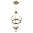 thumbnail image 2 of 5064-02 Livex Lighting Jefferson - Height Chain Lantern in Traditional Style - 12 Inches wide by 25 Inches high-Polished Brass Finish    -Traditional, 2 of 6
