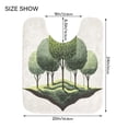 thumbnail image 5 of IAUYY Set of 2 Inch Bath Mat Thick Soft Plush Shower Mat TPR Backing Material Non Slip Bath Mats for Bathroom for Tub Shower Hotel Growth Collage, 5 of 9