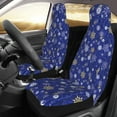 thumbnail image 2 of Yiaed Golden Snowflakes Royal Blue Print Car Seat Covers,Universal Auto Seats Protector Fits for Car,SUV Sedan,Truck,Automotive Seat Covers & Accessories(Two packs), 2 of 7