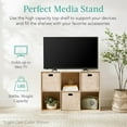 thumbnail image 5 of PINKYA 6-Cube Storage Organizer, 13.5in Shelf Opening, Bookcase, Display Shelf, Customizable w/ 3 Removable Back Panels – Greige, 5 of 9