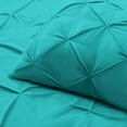 thumbnail image 5 of Nestl Down Alternative Comforter Set with Pillow Shams, Pinch Pleated Comforter, 3-Piece Bedding Set, Queen/Full, Teal, 5 of 6