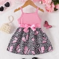 thumbnail image 2 of KPOPLK Girls Spaghetti Strap Dress Toddler Summer Dresses Kids Beach Casual Sundresses with Pockets for 1-15t(2-3 Years,Pink), 2 of 5