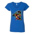 thumbnail image 3 of Dean Russo The Only Person Dog Lover Womenâ€™s Standard V-Neck Tee, Royal, X-Large, 3 of 6
