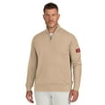 thumbnail image 4 of Men's J. Palmer Tan San Francisco 49ers Franchise Quarter-Zip Sweater, 4 of 5
