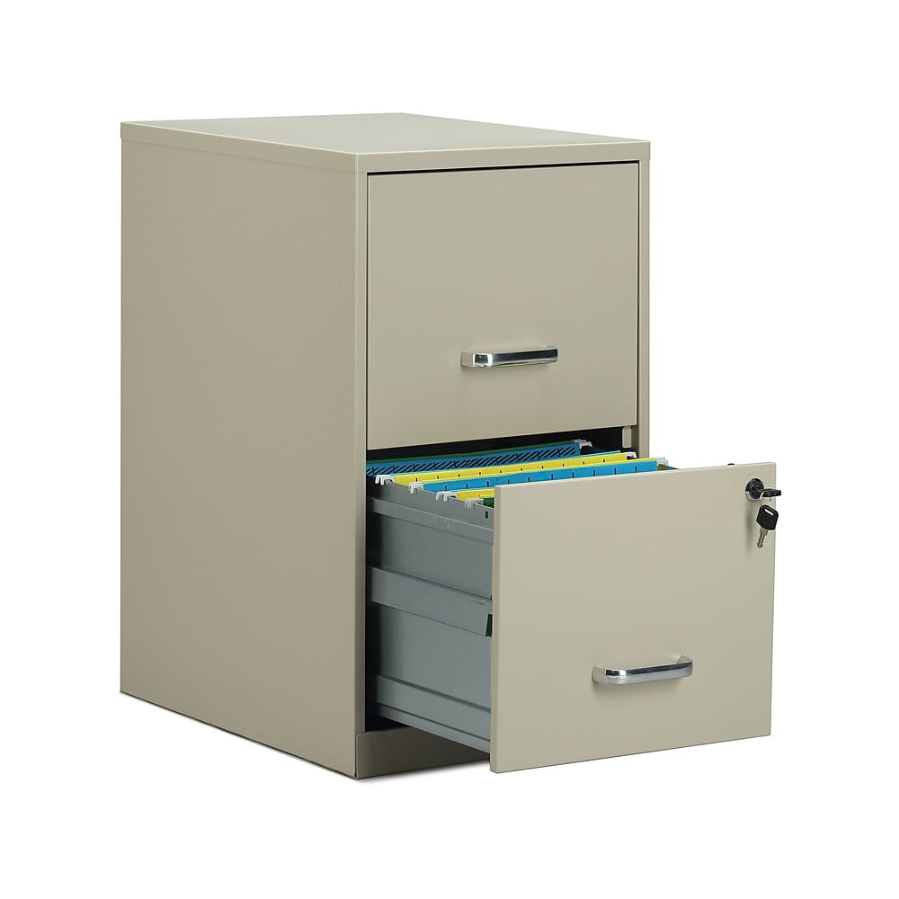 Staples 38-Drawer Vertical File Cabinet Locking Letter Putty/Beige 38"D 388066638