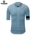 thumbnail image 2 of YKYWBIKE - Maillot de ciclismo para hombre, manga corta, ropa de ciclismo de montaña, color negro, ropa de verano, camiseta profesional para carreras de montaña, 2 of 5