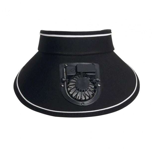 Sombrero de enfriamiento del ventilador Sunnimix Con Visera ventilador Para niños adultos unisex negro