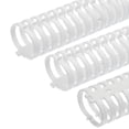 thumbnail image 1 of Unique Bargains 3pcs 20' Cable Raceway 40mm Dia Cord Cover Hider Cable Management with Buckle & Scale, White, 1 of 5