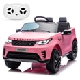 thumbnail image 2 of AKDSteel Powered Electric Vehicle, 12v 2-Seater Licensed Land Rover Ride-On Car For Kids Ages 3-8, Features Led Lights, Music, And 3 Speed Options, Champagne Battery Powered Truck Toy, 2 of 6
