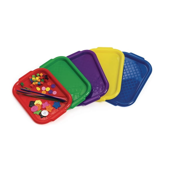 Colorations Brawny Tough Plastic Art Trays - Set of 5