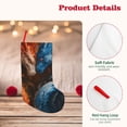thumbnail image 4 of Lsque 18 Inches Red And Blue Fire Dragon F Pattern Christmas Stockings Hanging Ornaments,Knitted Xmas Fireplace Hanging Stocking,Holiday Decoration, 4 of 7