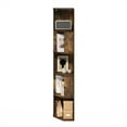thumbnail image 6 of Furinno Econ 5-Tier Freestanding Corner Shelf Bookcase, Bookshelf, Amber Pine, 6 of 6