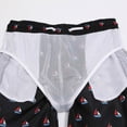 thumbnail image 5 of NIEWTR Boys Swim Trunks Quick Dry Board Shorts Lightweight Beach Swim Shorts with Fun Prints for Toddler Kids（Black,10-12 Years), 5 of 9