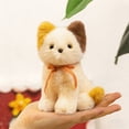 thumbnail image 2 of Mini gato de peluche de algodón PP, suave y realista, de tamaño de bolsillo, adorable peluche, lavable, para niños a partir de 3 años, compañero de viaje y juego imaginativo, 2 of 5