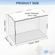 thumbnail image 3 of Caja de Exhibición de Acrílico de 1 Paquete, 7.9x3.9x5.9 Pulgadas/20x10x15cm Caja de Exhibición Transparente de Acrílico con Base de Madera Negra [Blanco, Transparente], 3 of 6