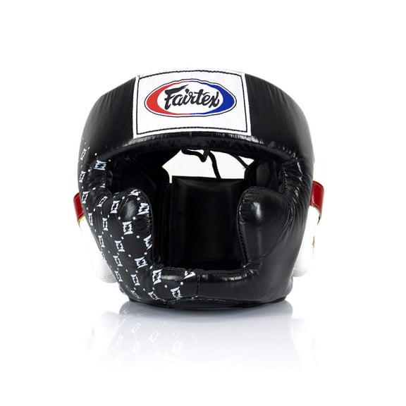Casco protector Fairtex HG10 Muay Thai XL negro