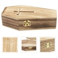 thumbnail image 4 of MOVTOTOP Ivory Wood Small Coffin Box for Jewelry Storage and Display Lightweight Portable with Lid 4.7x2.2x1.6 Inches, 4 of 7