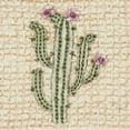 thumbnail image 2 of Authentic Hotel and Spa  Turkish Cotton Cactus Embroidered Latte Brown 4-piece Washcloth Set, 2 of 2