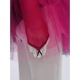 thumbnail image 5 of Sholeno Kids Girls Sparkly Figure Skating Dress Long Sleeve Ballet Tutu Leotard Contemporary Dance Dress Black Hot Pink 14, 5 of 7