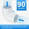 thumbnail image 3 of Uxcell 4Pcs 90 Degree Elbow Pipe Fittings 1 4/7" 2 Way Furniture Grade Connectors, 3 of 5