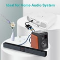 thumbnail image 6 of EMK Optical Splitter 1x2 1 in 2 Out Digital Optical Audio Splitter[Support LPCM2.0, Dolby Digital, DTS 5.1] Toslink Splitter Compatible with Home Theater,Sound Bar,Television,Blu-ray Players,Black, 6 of 7