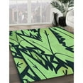 thumbnail image 3 of Ahgly Company Machine Washable Indoor Rectangle Transitional Dark SlateGray or Dark SlateGrey Green Area Rugs, 7' x 10', 3 of 7