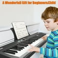 thumbnail image 3 of 61 Key Keyboard Piano, Electric Piano Keyboard Kit, with Power Supply, Built-In Speakers, Pedal, Stand, and Stool for Beginner/Professional, 3 of 7