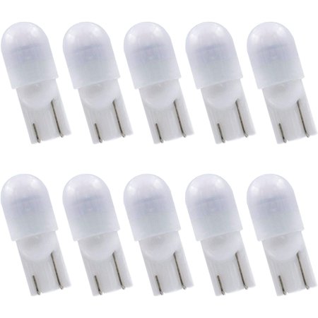 

T5 T10 Wedge Landscape LED Bulbs 12VDC Low Voltage Light Bulbs for Outdoor Landscape Path Malibu Paradise Lighting (Warm White 1W 10 Count)