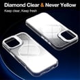 thumbnail image 2 of Case For iPhone 16 Plus 6.7-inch, Bright Color Glitter Gradient Frame Holder Slim Magnetic Phone Case [Compatible With MagSafe ] Hard Back & Soft TPU Bumper Shockproof Protective Cover,White, 2 of 8