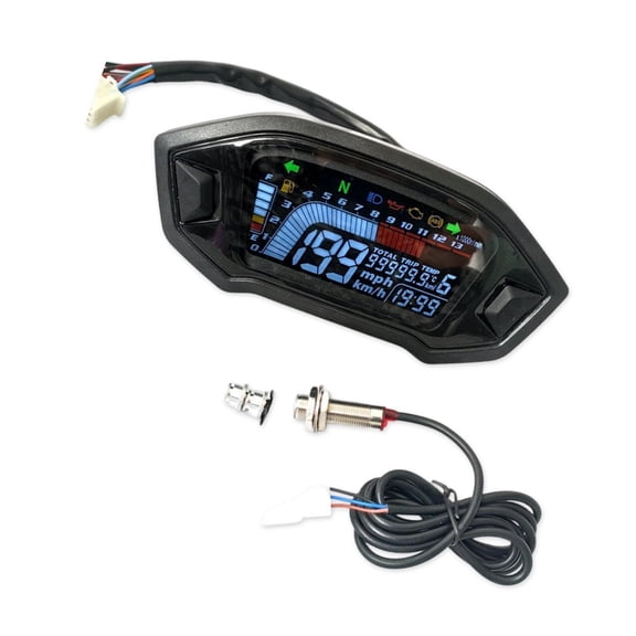 BQBQERT Motorcycle Speedometer Tachometer Feature Quick Setup Design for Easy Mount on Multiple Motorcycle Types