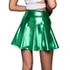 thumbnail image 4 of TaTaai Women Solid Color Shiny High Waist Mini Skirt Stretchy Fabric Soft Machine Washable No Fading Versatile Daily Party Street Casual Wear Above Knee Skirt Gift, 4 of 5