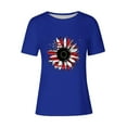 thumbnail image 4 of Cavosen Independence Day Clothes Women Plus Size Independence Day Short Sleeve Crew Neck T Shirts American Flag Graphic Shirts Lady 3X 4th of July Casual Shirts Red White and Blue Tunic Tees, 4 of 4