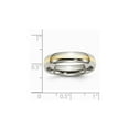 thumbnail image 6 of Mens 6mm Comfort Fit Titanium Wedding Band Ring with 14K Gold Inlay, 6 of 7