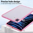 thumbnail image 5 of Decase Durable Transparent Tablet Case for iPad Pro 13 2024,Slim, Shockproof & Lightweight Protective Cover,Scratch-Resistant,for iPad Pro 13 2024 Hybrid PC+TPU Clear Rugged Tablet Cover,Pink, 5 of 7