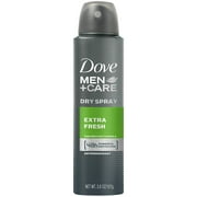 Dove Men+Care Dry Spray Antiperspirant Deodorant, Extra Fresh, 3.8 oz