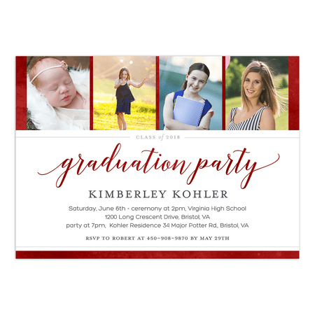 looking back graduation invitation walmart com