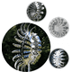 thumbnail image 4 of Magisk metallväderkvarn: 3D-vindkinetisk skulptur, uteplatsdekoration, vindsnurra för trädgård, unik design gold, 4 of 4