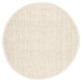 thumbnail image 3 of SAFAVIEH Natural Fiber Milica Solid Area Rug, Ivory, 4' x 4' Round - Scandinavian Design, Ivory, Jute, Hand Woven Pattern, Ideal for Entryway, Kitchen, Living Room, Office, 3 of 11