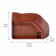 thumbnail image 2 of Turtle Bathing Tub Wooden Soaking Box Reptile Shedding Aid Container, Non-Tip Stable Base, Easy Clean, for Tortoise Terrapin, Natural Wood, Durable and Safe, 2 of 8