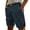 Navy, variant on Nestiefly Mens Linen Cargo Shorts Summer Casual Loose Elastic Waist Drawstring Lightweight Beach Vacation Shorts with Pockets White M
