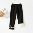 thumbnail image 2 of Tanhomme Girls Cotton Fleece Lined Leggings Kids Thick Thermal Tights Warm Pants Winter Clothes Winter Girls Pants Padded Warm Girls Bottoming Sweet Pretty Pants Children Pants, 2 of 7
