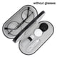 thumbnail image 1 of Estuche doble para anteojos, estuche para lentes de contacto con espejo y pinzas para quitarlos, 2 en 1, estuche portátil de doble cara para lentes de contacto, kit de almacenamiento para, 1 of 8