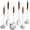 SILVER-6 Pieces, variant on Stainless Steel Kitchen Utensils Cooking Utensils With Wood Handle,Heat Resistant Kitchen Tool Set