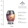 thumbnail image 2 of Dragonfly Urns For Human Remains For Adults, Small Keepsake Urns For Ashes Women And Men, Blue Mini Cremation Urn For Human Ashes Small 3 Inch, Brown Tiny Urn For Adults For Male And Female, 2 of 7
