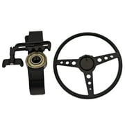Mini Steering Wheel for PS5 / PS5 Pro / PS5 Slim Game Controller, 3D Printed Auxiliary Racing Wheel Attachment for Gamepad, Easy Assembly Driving Accessory