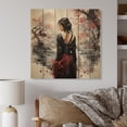 thumbnail image 2 of Designart "Japan Land Of The Samurai V Ancient Warriors III" Japanese Print on Natural Pine Wood, 2 of 5