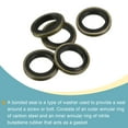 thumbnail image 4 of Uxcell M10 15.5x10x2mm Carbon Steel Nitrile Rubber Bonded Sealing Washers, 5 Pack, 4 of 5