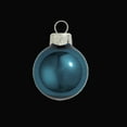 thumbnail image 3 of 28ct Pearl Marine Blue Glass Ball Christmas Ornaments 2" (50mm), 3 of 4